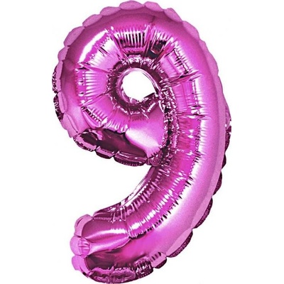 GoDan Balón foliový číslice růžová 35 cm 9