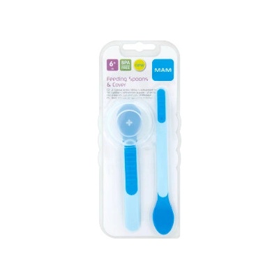 MAM lyžičky FeedingSpoons&Cover 6+m