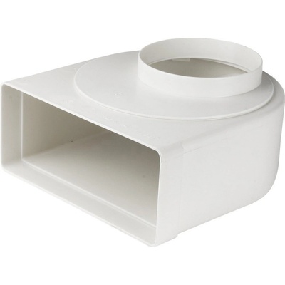 Dalap Redukce 90° z O125 mm čtyřhranné 220 x 90 mm – Hledejceny.cz