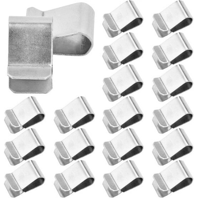 Dentedeleao Kovové klipsy, U-klipy, 25 ks z nerezové oceli, 21,4 mm x 12 mm, stříbrné – Hledejceny.cz