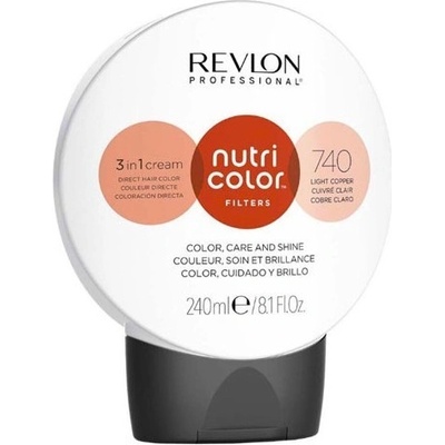 Revlon Nutri Color Filters Barevná maska na vlasy 740 Light copper 240 ml