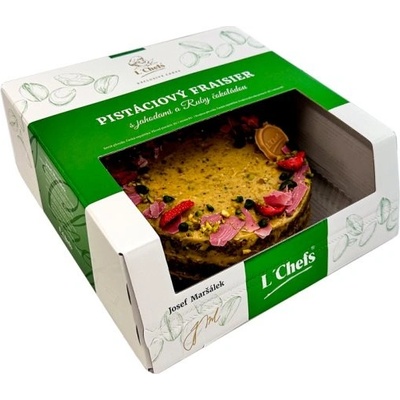 L'Chefs Pistáciový Fraisier s jahodami a ruby čokoládou 0,6 kg – Hledejceny.cz