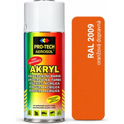 PRO-TECH AKRYL-RAL sprej 400 ml oranžová dopravná