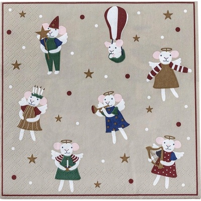 Bloomingville Papierové obrúsky v súprave Peo 20 ks 33x33 cm
