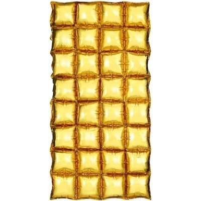 PartyDeco Pozadí fóliové balónové, zlaté 55x110 cm