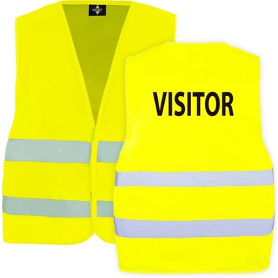 Korntex vesta VISITOR KX200 Passau s nápisem VISITOR reflexní žltá
