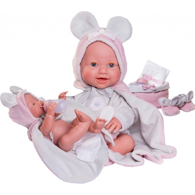 Antonio Juan 50392 MIA mrkací a čůrající realistická miminko s celovinylovým tělem 42 cm