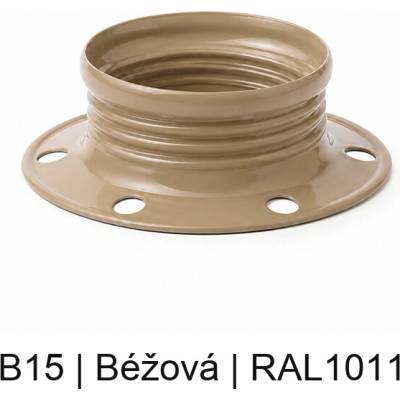 Bohemia-Design Kroužek na objímku E27 různé barvy LU, Barva Béžová B15 – Hledejceny.cz