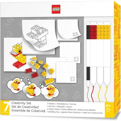 LEGO® 53466 Kreatívna sada Duck - samolepiace bločky, gélové pero, fixky, LEGO® kocky