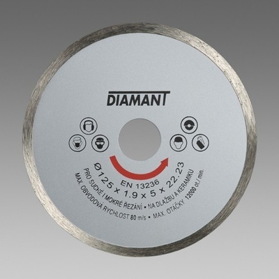 Diamantový kotouč plný STANDARD 180mm