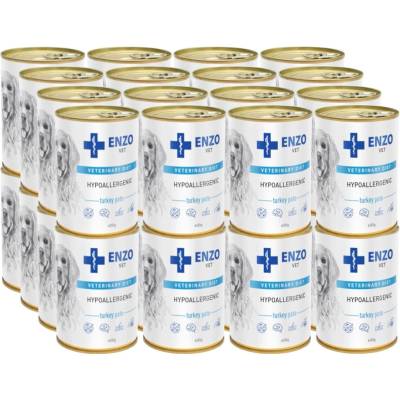 Enzo Vet Hypoalergénna diéta s morčacím mäsom 32 x 400 g