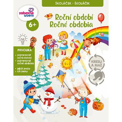 Zábavné učení Ročné obdobia - stierateľný zošit
