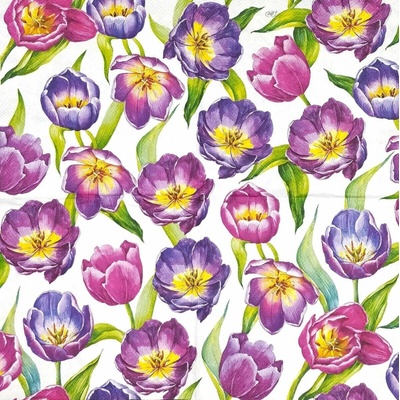 IHR Servítky malé Tulipány 25x25cm