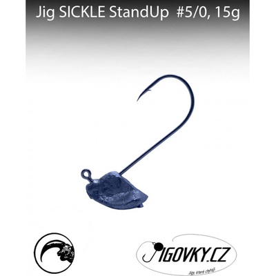 JigovkyCZ Jigová hlava Sickle StandUP vel.5 15g 5 ks