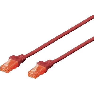 Digitus DK-1617-100/R Patch U/UTP Cat 6 RJ45 vidlice z obou stran lanko Cu
