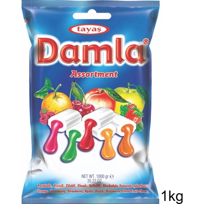 Tayas Damla Assortment Ovocné bonbóny 1 kg