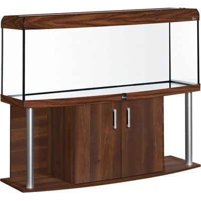 Diversa Comfort LED akvarijní set vypouklý hliník ořech 375 l