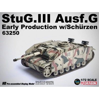 Dragon Sd.Kfz.142 StuG III G German Army PzAbt 115 411 Italy 1943 w Schurzen 1:72
