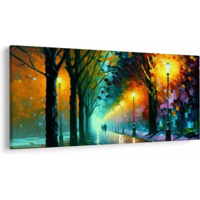 Obraz - Nočná prechádzka, jednodielne 200x100 cm