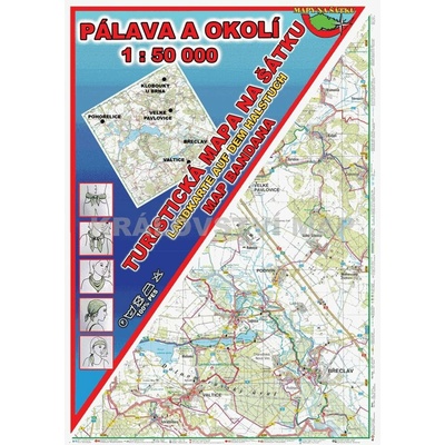 Excart Maps Pálava a okolí - mapa na šátku