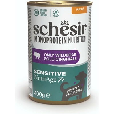 Schesir Dog Monoprotein Senior Divočák paté 400 g