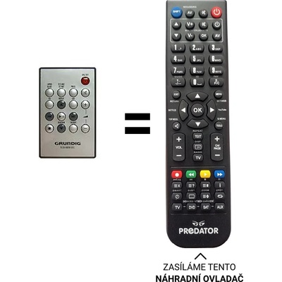 Dálkový ovladač Predátor Grundig RCD6800DEC – Hledejceny.cz