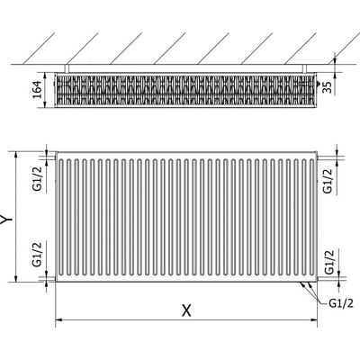 Mexen CV33 W633-030-120-00 300 mm x 1200 mm