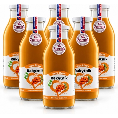 Zamio BIO Rakytník 100% šťava 6 x 500 ml