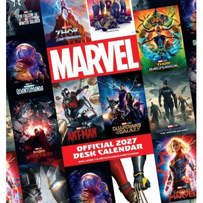 CurePink Oficiální stolní Marvel 16 x 17,5 cm [80527] 2027