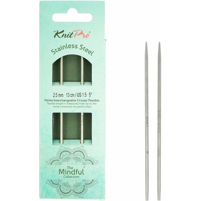 Knitpro Mindful Petite kruhové ihlice 13cm 2,5mm