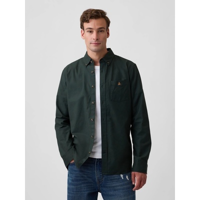 Gap košeľa Oxford Brannan bear zelená
