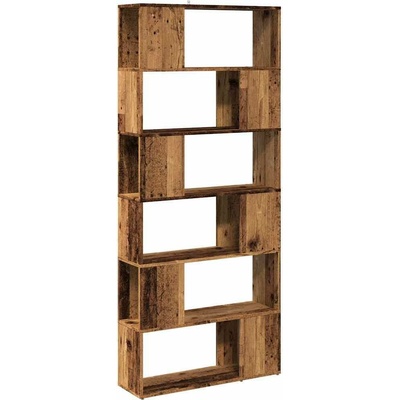 Knihovna / dělicí stěna old wood 80x24x186 cm