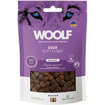 Woolf Dog Soft Cubes jeleň 100 g