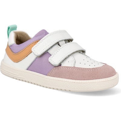 Froddo dievčenské barefoot textilné tenisky Loop White/lila