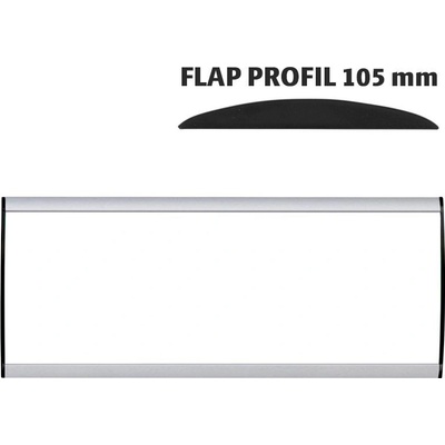 A-Z Reklama CZ Orientační nástěnná tabulka 105 × 300 mm - Flap Profil – kód UDS105NA30