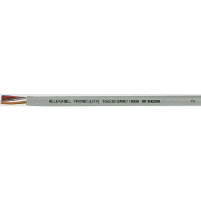 Helu 18034-500 dátový kábel LiYY 7 x 0.25 mm² sivá 500 m