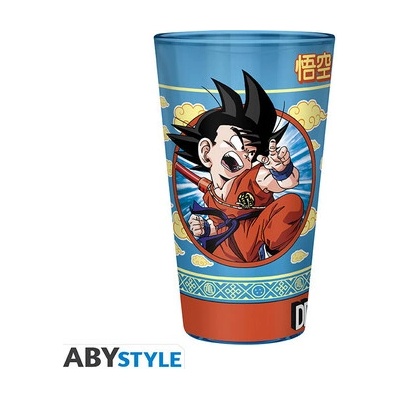 DRAGON BALL Large Glass Goku & the Flying Nimbus 400 ml