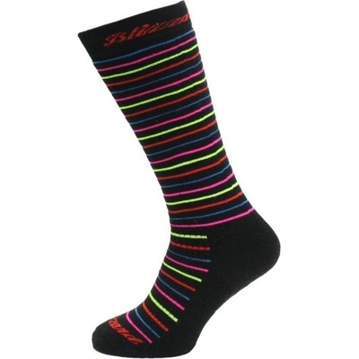 Blizzard Viva Allround Ski socks JR black rainbow stripes – Hledejceny.cz