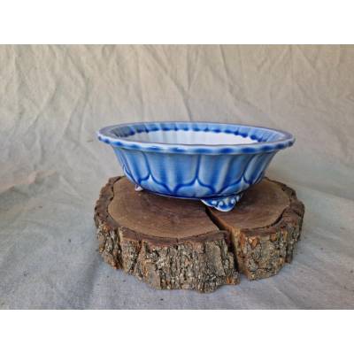 Yixing Metalická keramická miska Námořní modř 21,5 x 21,5 x 7,5 cm