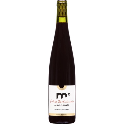 Moderato La Cuvée Révolutionnaire Merlot–Tannat nealkoholické červené víno méně než 0,5 % 0,75 l (holá láhev)