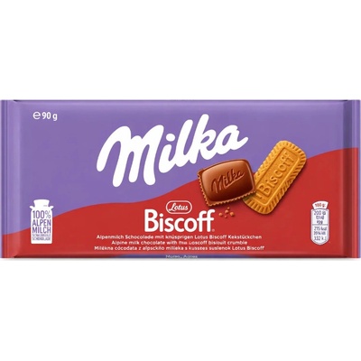 Milka Mléčná Lotus biscoff s sušenkami 90 g