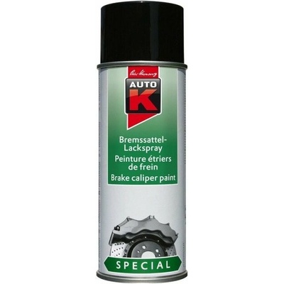 Barva na brzdové díly Auto K 1233077, černá, 400 ml