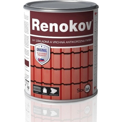 Renokov antikorózna farba 2v1 farba na strechy 111 sivá 10 l