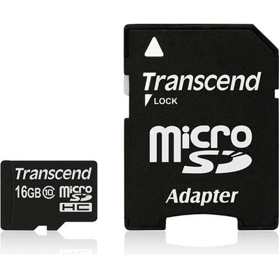 Transcend microSDHC 16 GB Class 10 TS16GUSDHC10 – Hledejceny.cz