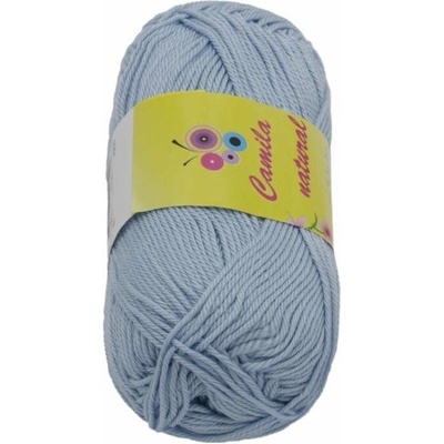Priadza Camilla natural 50g - 81 sv.modrosivá (6839)
