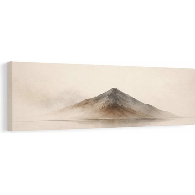 Dovido Obraz minimalistická krajina s horou - 135x45