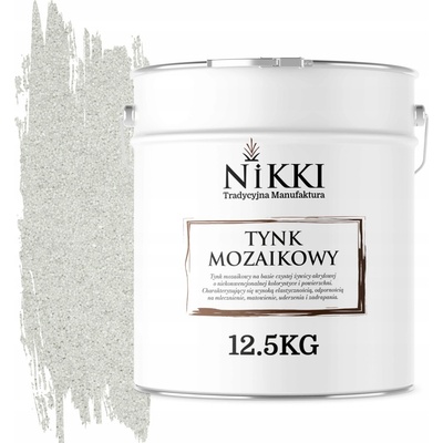 MOZAIKOVÁ OMÍTKA ŽIVIČNÁ 12,5KG VNITŘNÍ VENKOVNÍ BÍLÁ M01 DEKORATIVNÍ