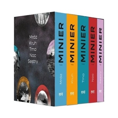 5 x Bernard Minier - box Mráz, Kruh, Tma, Noc, Sestry
