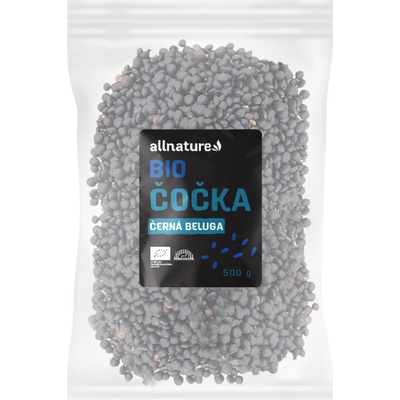 Allnature Čočka černá beluga Bio 0,5 kg