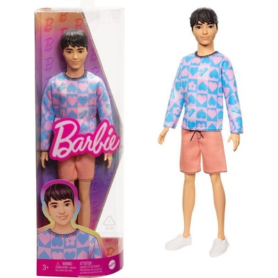 Mattel Barbie Fashionistas Ken s modrým a růžovým svetříkem – Hledejceny.cz
